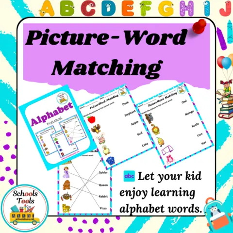 Picture-Word Matching صورة المنتج