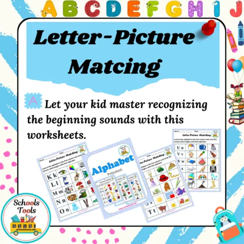 Letter-Picture Matching صورة المنتج