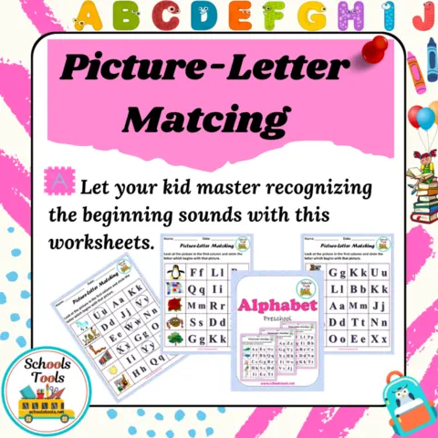 Picture-Letter Matching صورة المنتج
