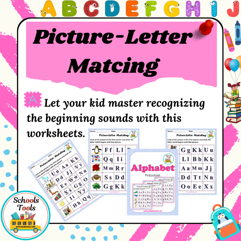 Picture-Letter Matching صورة المنتج