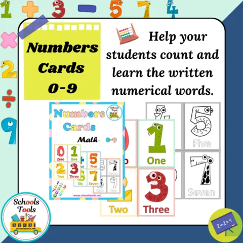 Numbers Cards 0-9 صورة المنتج