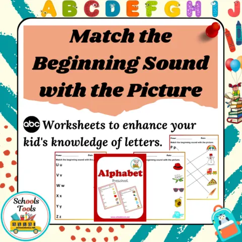 Match the Beginning Sound with the Picture صورة المنتج