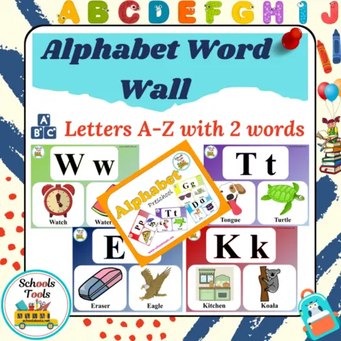 Alphabet Word Wall A-I صورة المنتج