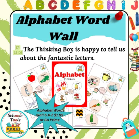 Alphabet Word Wall 6 A-I صورة المنتج