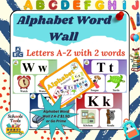 Alphabet Word Wall 2 S-Z صورة المنتج