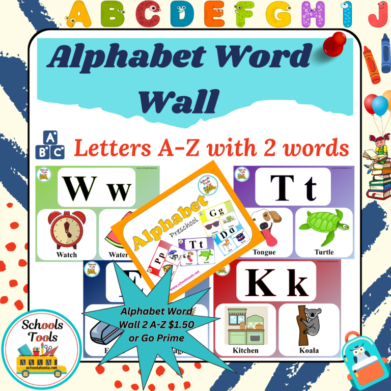 Alphabet Word Wall 2 S-Z صورة المنتج