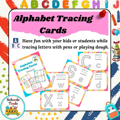 Alphabet Tracing Cards Ss-Zz صورة المنتج